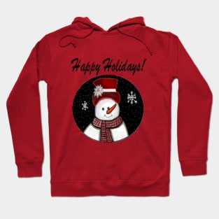 Happy Holidays Snowman Hoodie